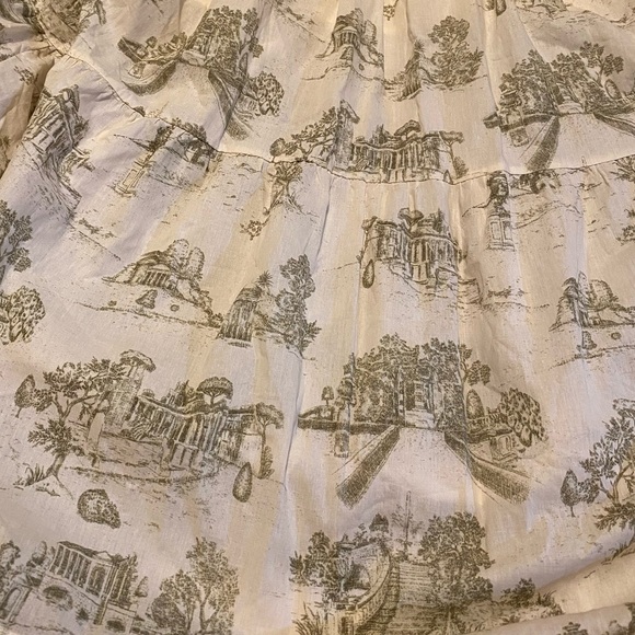 En Saison Cream and Green Printed Maxi Dress - Picture 7 of 7